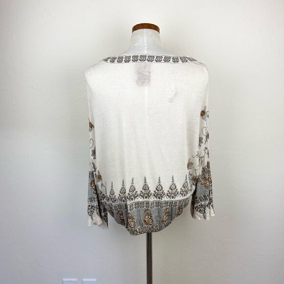 Free People Medallion Print Long-Sleeve Blouse - Picture 5 of 6